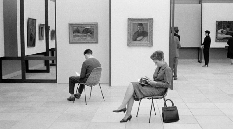 Paul Gauguin Ausstellung, Installationsansicht, 1960, Stadtarchiv München, RD0833C26