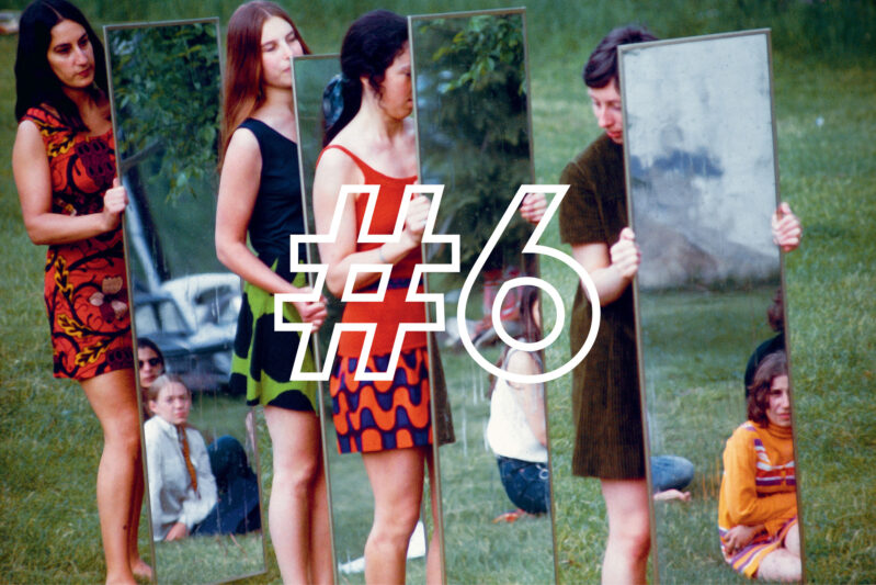 Joan Jonas: Mirror Piece I, Bard College, New York 1969 Photo: Kazuo Fukunaga VG Bild-Kunst, Bonn 2021