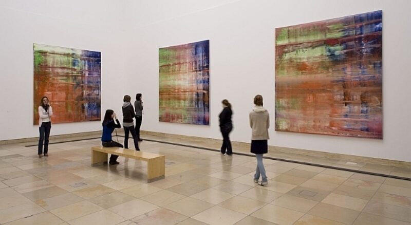 nstallation view Gerhard Richter – Abstract Paintings, Haus der Kunst, 2009, photo Wilfried Petz