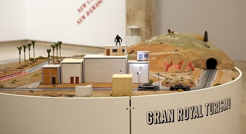 The Tradition of the Future – The Future of Tradition, installation view, Haus der Kunst, 2010, Yto Barrada, Gran Royal Turismo, 2003, detail © Courtesy of the artist and Gallery Sfeir-Semler, photo Wilfried Petzi