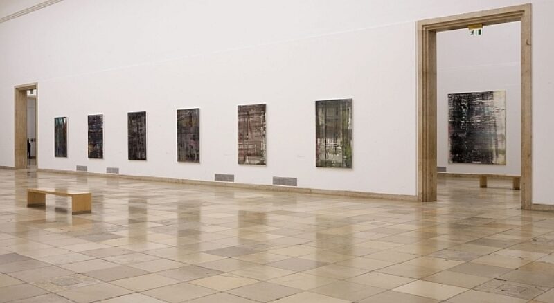 Installationsansicht Gerhard Richter – Abstrakte Bilder, Haus der Kunst, 2009, Foto Wilfried Petzi