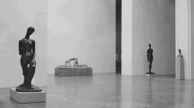 Wilhelm Lehmbruck Ausstellung, Installationsansicht, 1963, Archiv des Künstlerverbundes im Haus der Kunst München e. V.