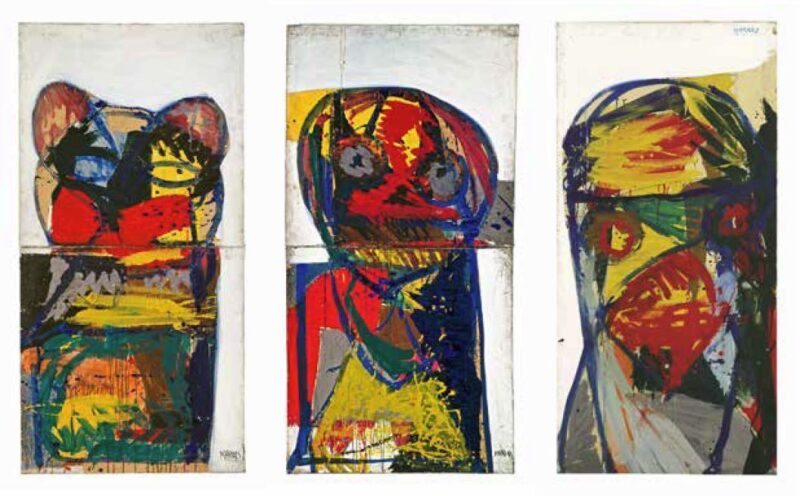 Markus Lüpertz, Ohne Titel (Donald-Duck-Serie) 1963, Untitled (Donald Duck Series), v.l.n.r. / l. to r.: Privatsammlung / Private Collection; Galerie Michael Werner; Galerie Michael Werner © VG Bild-Kunst, Bonn 2019