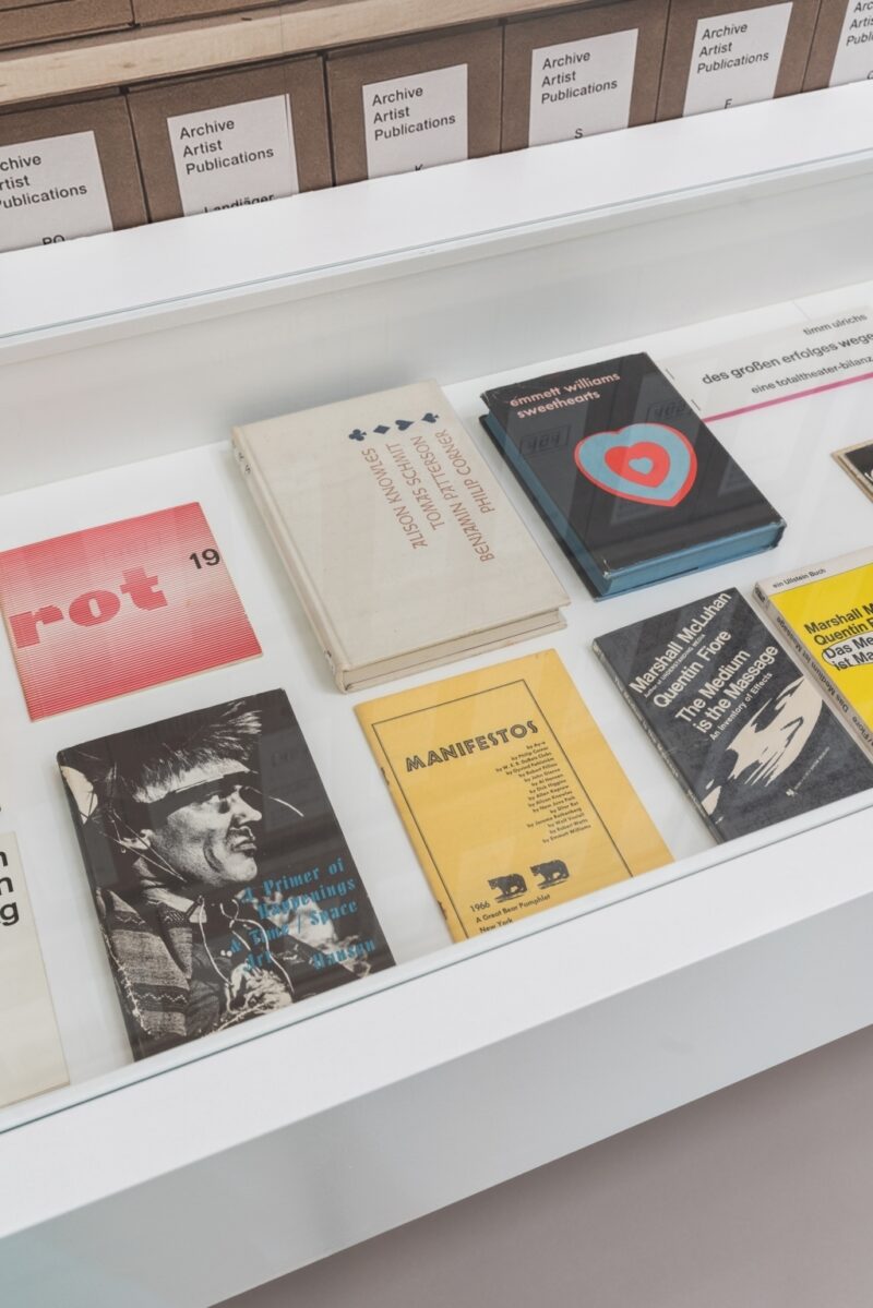 Archiv Galerie 2018/19. Archives in Residence: AAP Archive Artist Publications, / Installation view, Photo: Maximilian Geuter