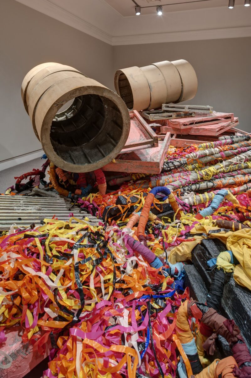 Phyllida Barlow, untitled: hoard (detail), 2013, Installation view, Norton Museum of Art, West Palm Beach FL, 2013 © Phyllida Barlow, Courtesy the artist and Hauser & Wirth Photo: Lila Photo