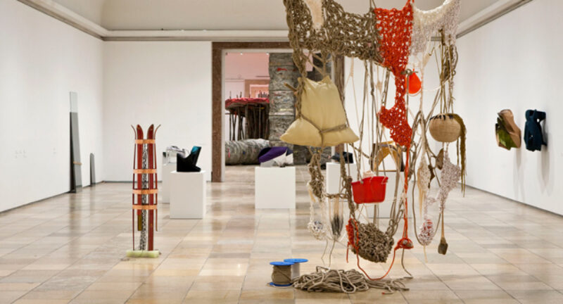 Sculptural Acts, installation view Haus der Kunst, 2011, Alexandra Bircken, Alexandria, 2010, Courtesy Herald St, London, BQ, Berlin, Kimmerich, New York, photo Wilfried Petzi