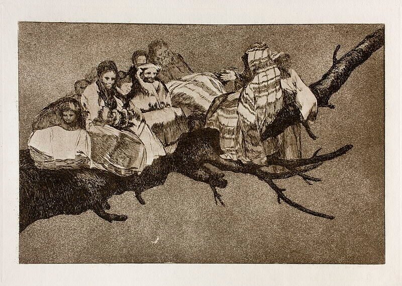 Francisco de Goya, Disparate ridiculo (Lächerliche Torheit), approx 1820, Staatsgalerie Stuttgart, Graphische Sammlung, Foto: © Staatsgalerie Stuttgart