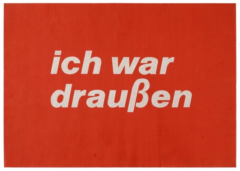 Franz Erhard Walther ich war draußen, 1958 Franz Erhard Walther Foundation © VG Bild-Kunst, Bonn 2019