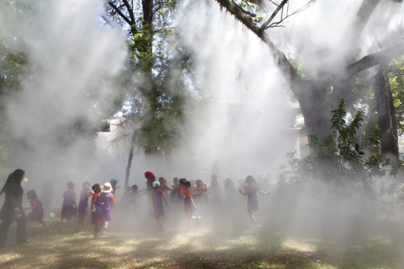 Fujiko Nakaya "Maldives Fog". Malediven, 2012. © Courtesy of The Japan Foundation. Foto: Kenji Morita