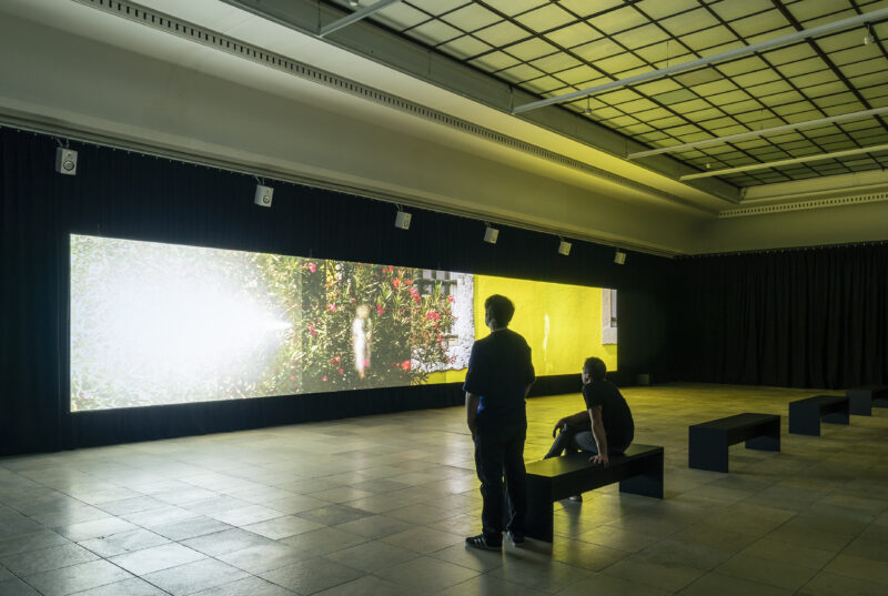 Dumb Type. “MEMORANDUM OR VOYAGE”. Installation view. Haus der Kunst 2022. Photo: Maximilian Geuter