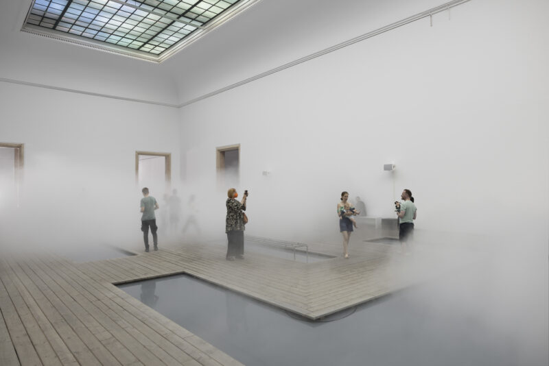 Fujiko Nakaya. Nebel Leben. Installation view. Haus der Kunst. 2022. Photo: Andrea Rossetti