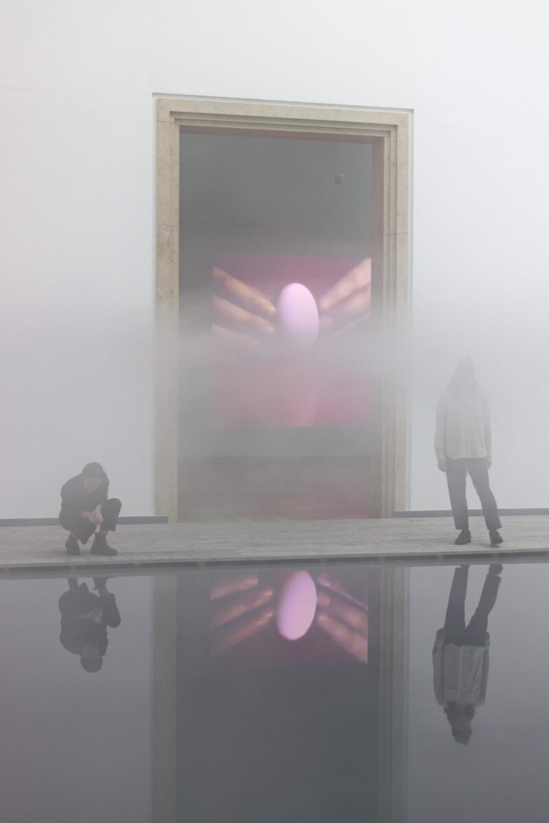 Fujiko Nakaya. Nebel Leben. Installationsanischt. Haus der Kunst. 2022. Foto: Andrea Rossetti