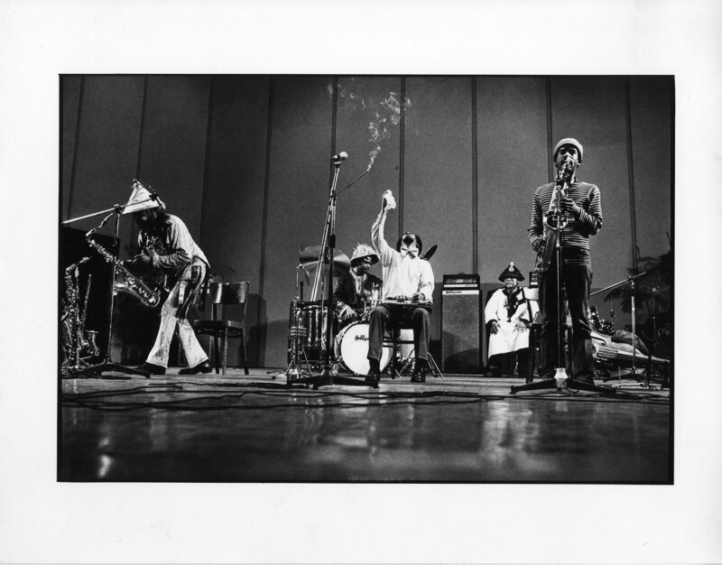 Performance of the Art Ensemble of Chicago, Bergamo, 1974 Photo: Roberto Masotti