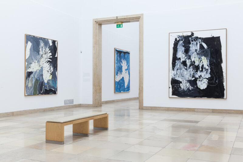 Georg Baselitz. Installationsansicht Haus der Kunst, 2014, Foto: Max Geuter