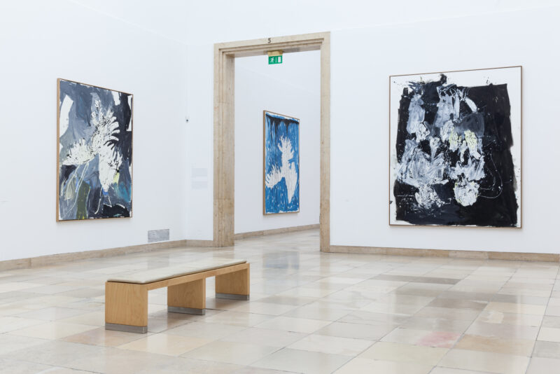 Georg Baselitz, installation view Haus der Kunst, 2014, photo: Max Geuter