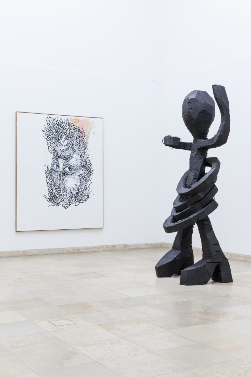 Georg Baselitz, installation view Haus der Kunst, 2014, photo: Max Geuter