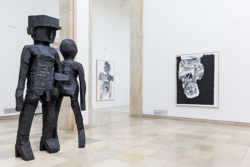 Georg Baselitz, installation view Haus der Kunst, 2014, photo: Max Geuter