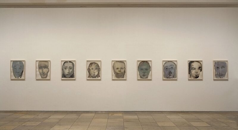 Tronies – Marlene Dumas und die alten Meister, Installationsansicht, Haus der Kunst, 2010, Jesus-Serene [Jesus-gelassen], 1994, Privatsammlung, Foto Wilfried Petzi