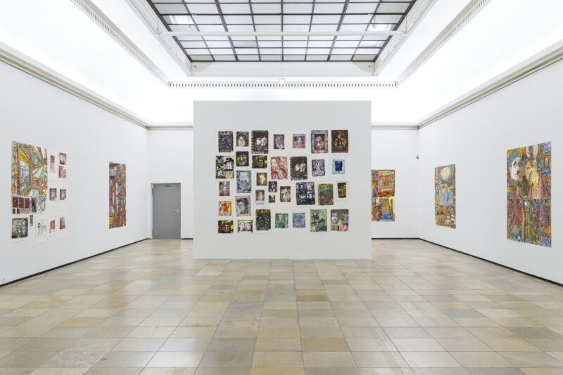 Felix Brenner, Andreas Maus, Kar Hang Mui. euward8, Installationsansicht mit Werken von Felix Brenner, Haus der Kunst, 2021, Foto: Maximilian Geuter