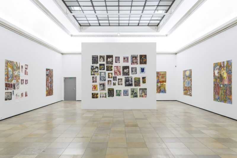 Felix Brenner, Andreas Maus, Kar Hang Mui. euward8, Installation view with works by Felix Brenner, Haus der Kunst, 2021, Photo: Maximilian Geuter