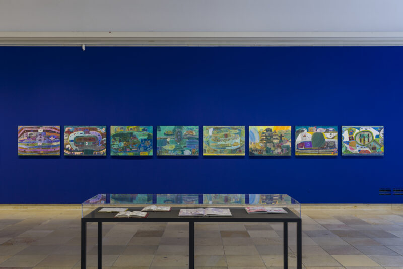 Felix Brenner, Andreas Maus, Kar Hang Mui. euward8, Installation view with works by Kar Hang Mui, Haus der Kunst, 2021, Photo: Maximilian Geuter