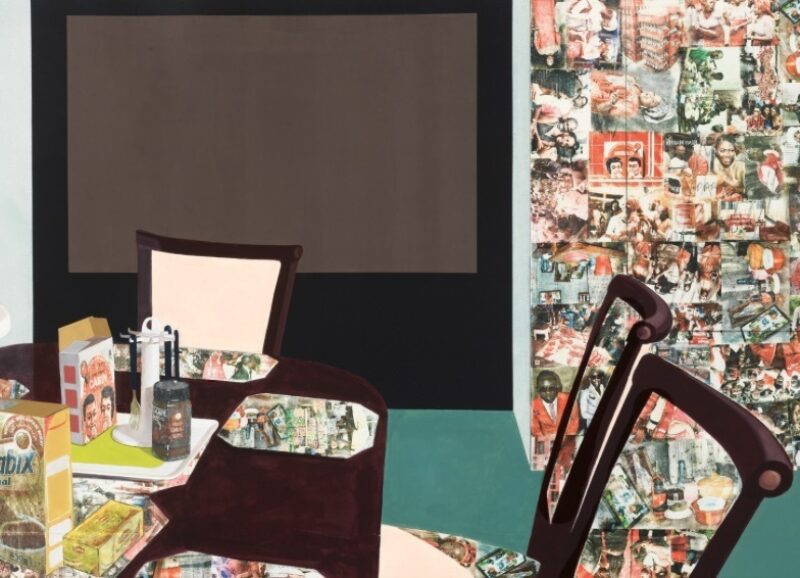 Njideka Akunyili Crosby, Teatime In New Haven, 2016, Detail, Photo: Connolly Weber Photography