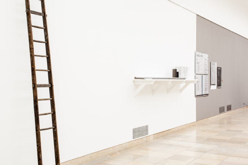 Joëlle Tuerlinckx WORLD(K) IN PROGRESS? Installationsansicht, Haus der Kunst 2013, Foto: Maximilian Geuter
