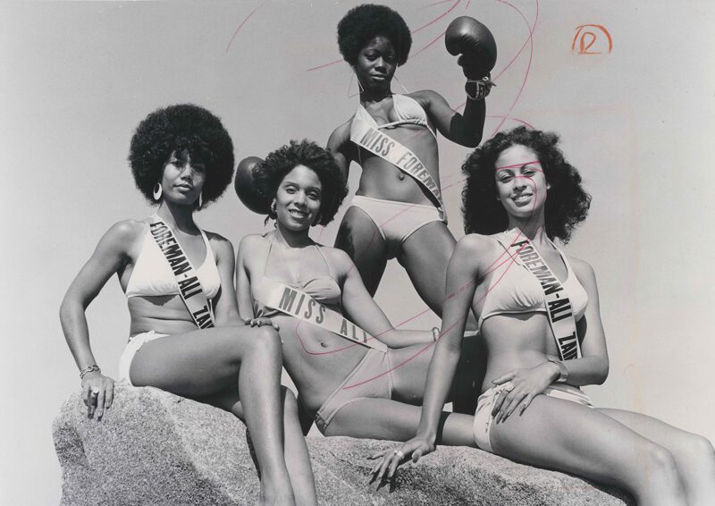 Veronica Porché Ali (far right) and models, 1974.