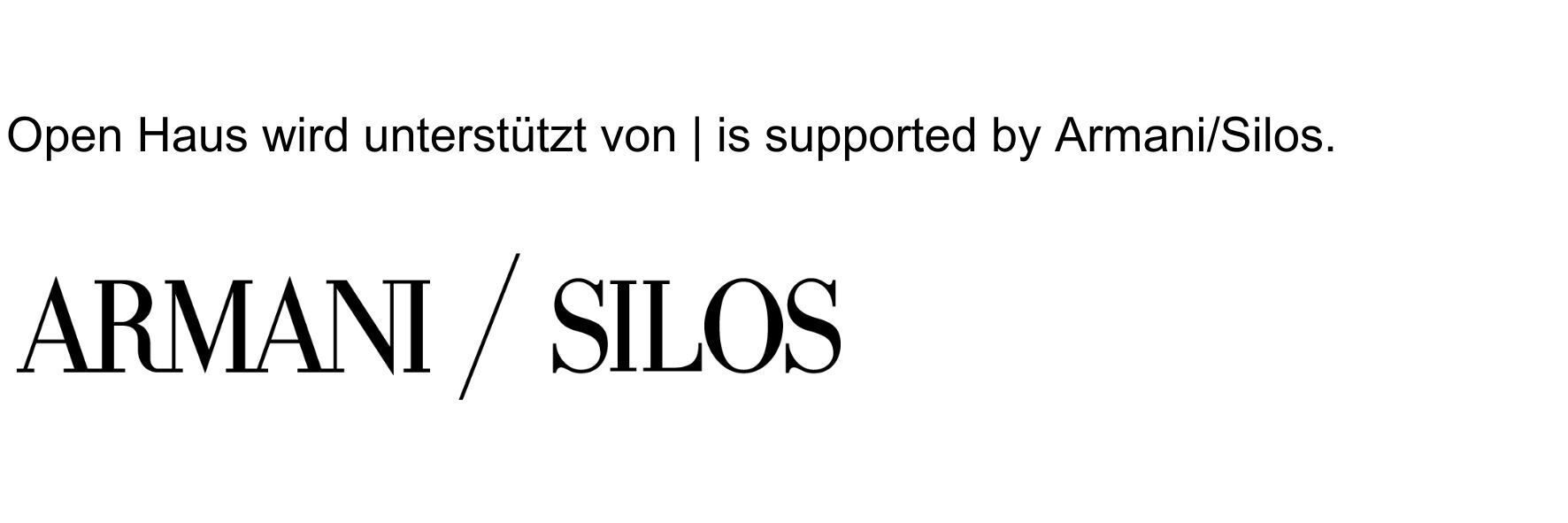Armani/Silos Logo Veranstaltungsseite