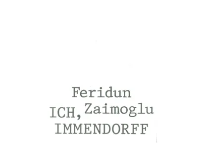 Immendorff, Cover, Booklet.