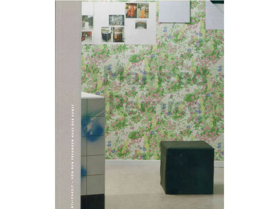Buchcover, mit dem Abbild von einem Raum.
