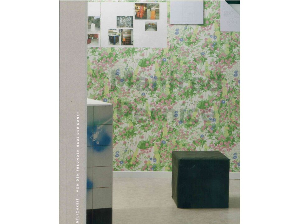 Buchcover, mit dem Abbild von einem Raum.